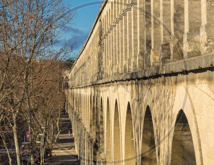 Saint Clement Aqueduct In Montpellier, France