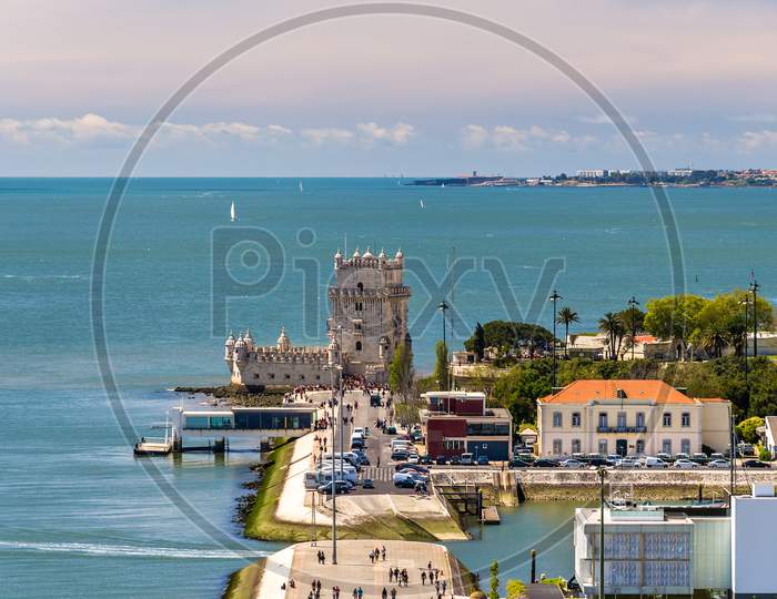 View Of Belem Tower In Lisbon - Portugal