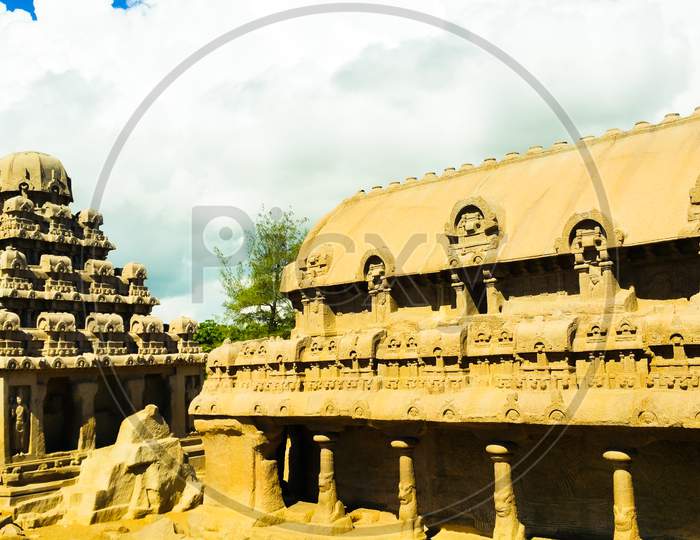 Five Rathas temples in Mahabhalipuram