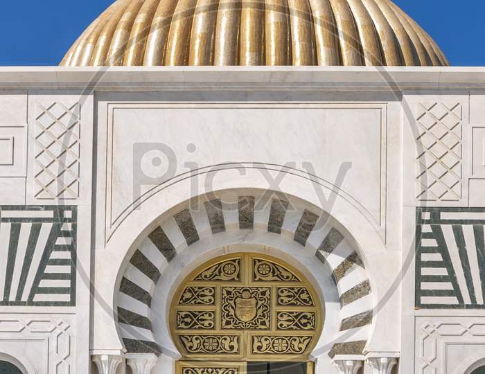 The mausoleum of Habib Bourguiba Monastir Tunisia 8th October 2012 the final resting place of the first president of Independent Tunisia.