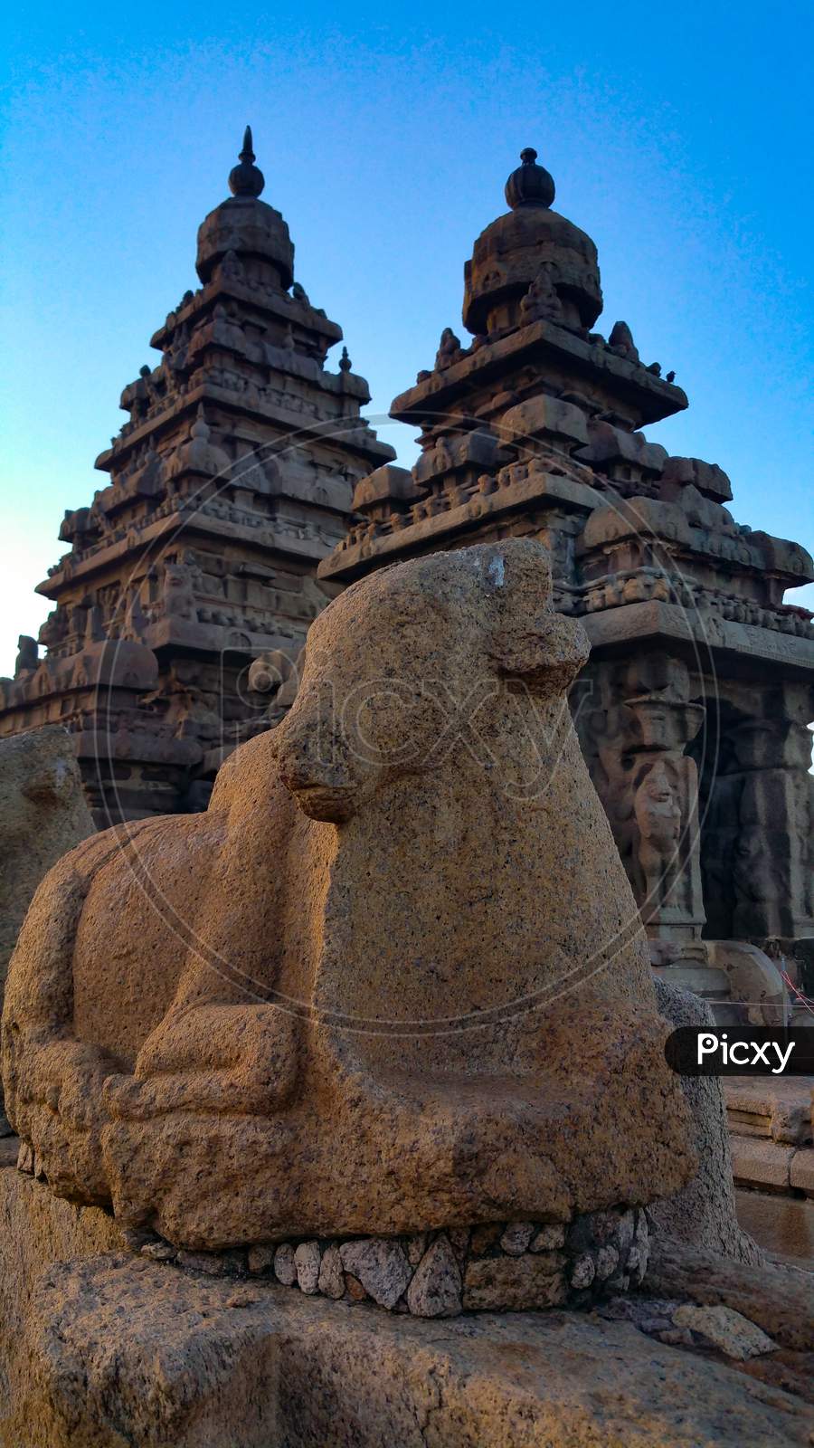 Ancient Shore Temple in Mahabalipuram
