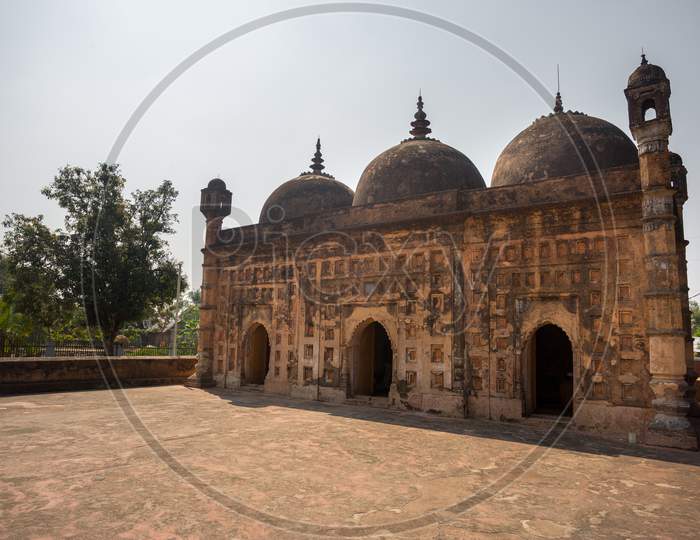 Image Of Bangladesh – March 2, 2019: Nayabad Mosque Back Side Views, Is ...