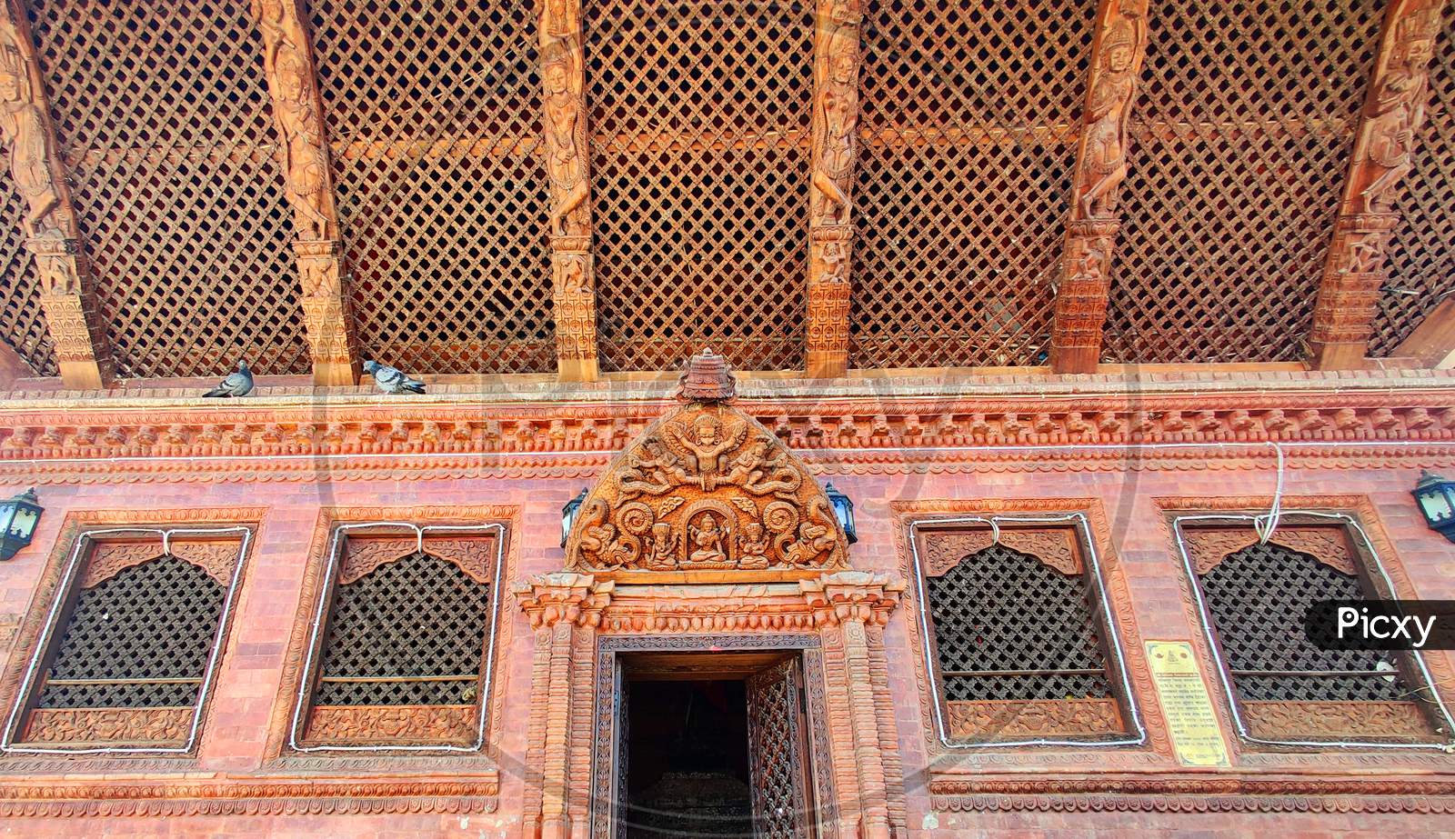 Detail of the temple,Nepal Temple,architecture works