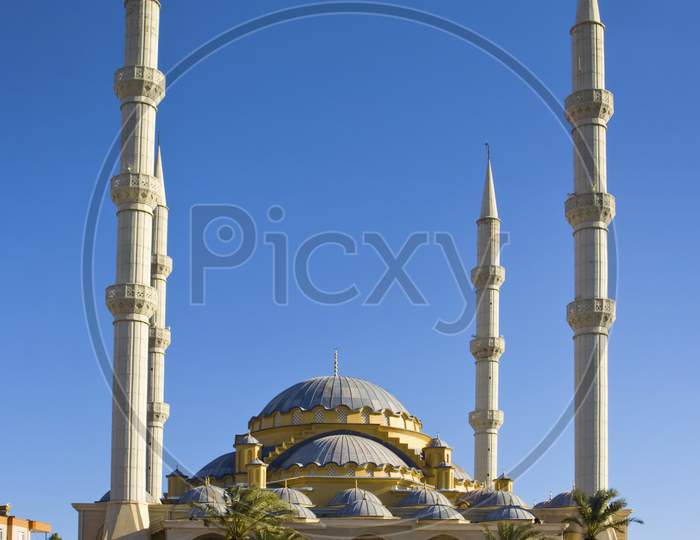 Vertical shot of a Mosque in Turkey