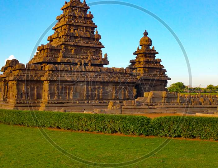Scenic Shore temple in Mahabalipuram