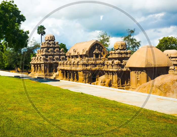 Five Rathas temple in Mahabhalipuram