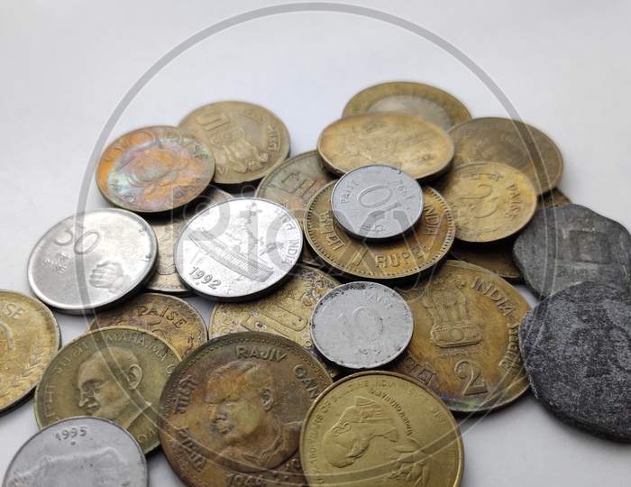 Mixed Indian coins