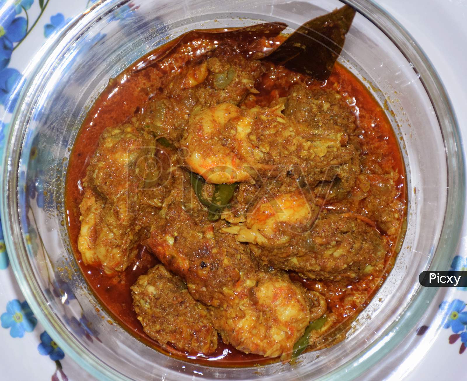 Prawn or Shrimp Curry a Traditonal Bengali Non Veg Dish