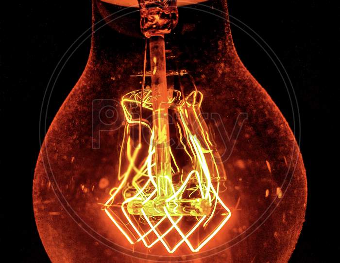 The filaments of a bulb