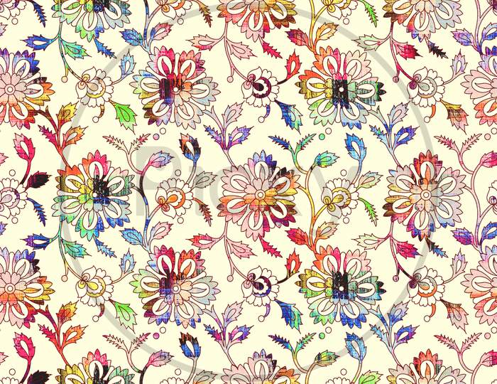 Seamless Colorful Floral Pattern