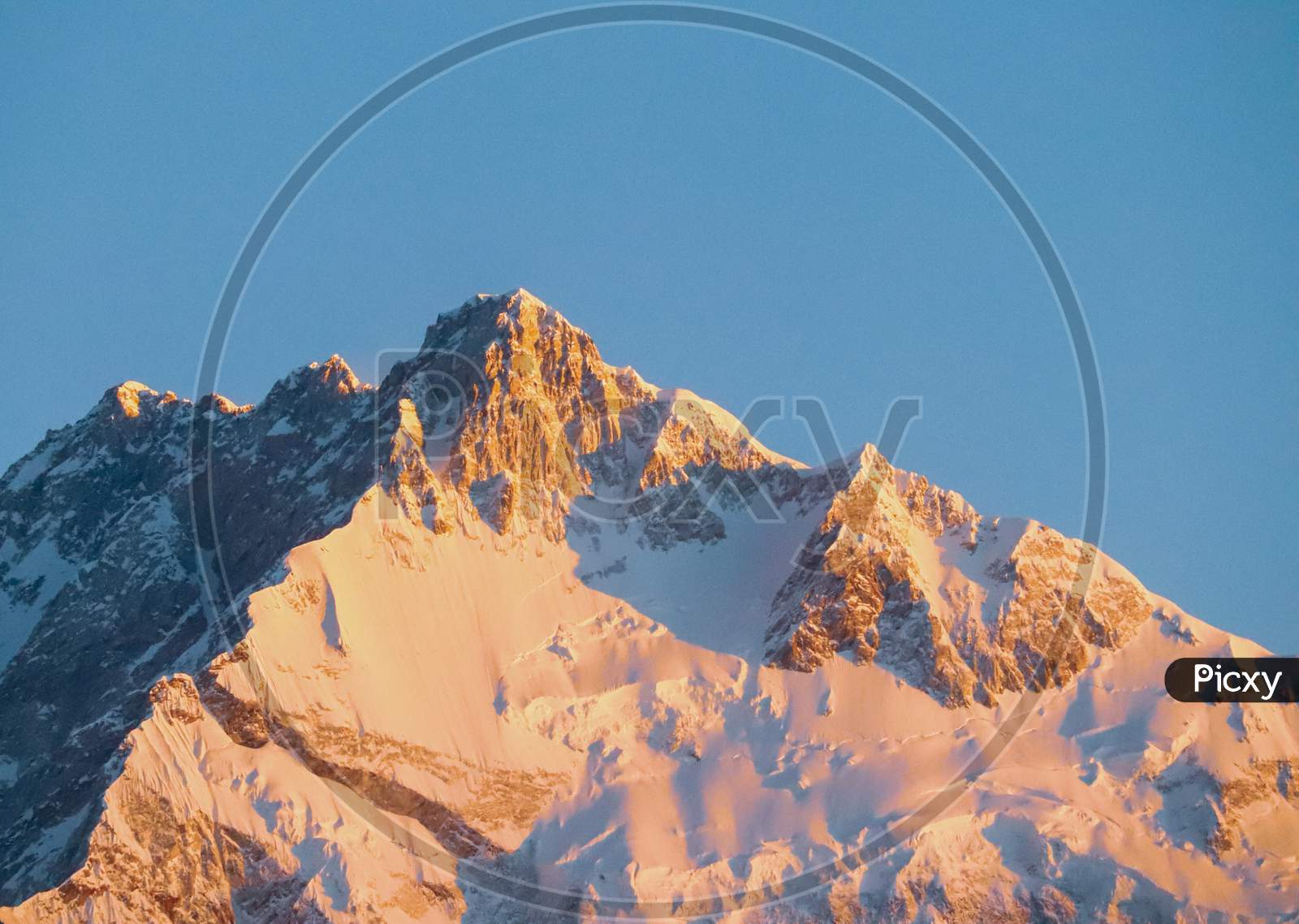 The peak of Kanchenjunga