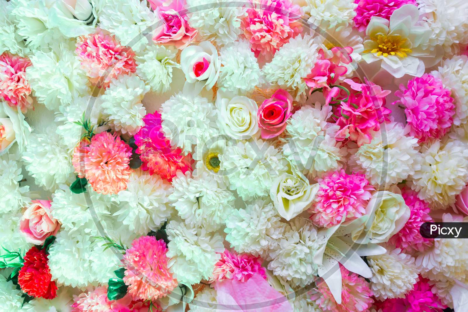 Image of Multi Color Hand Made Paper Flower, Wedding Decoration ...