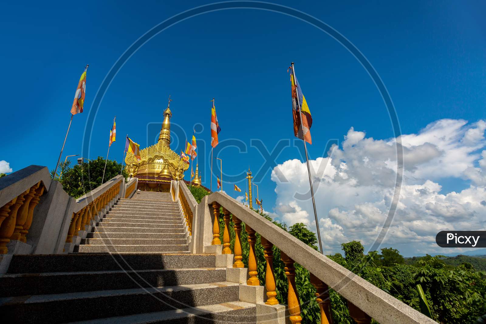 Image Of Bangladesh October 14 2019 High Stairs At The Entrance To