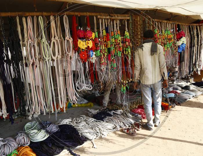 Stalls In Nagaur Cattle Fair, Nagaur