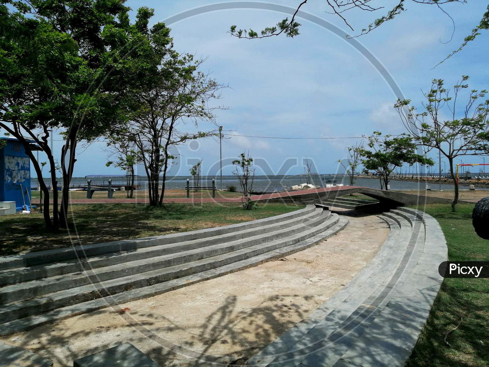 The View Of The Jaffna Pannai Beach Park In Sri Lanka.