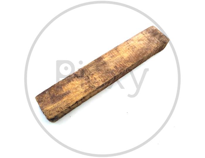 some wooden stick isolated on white background