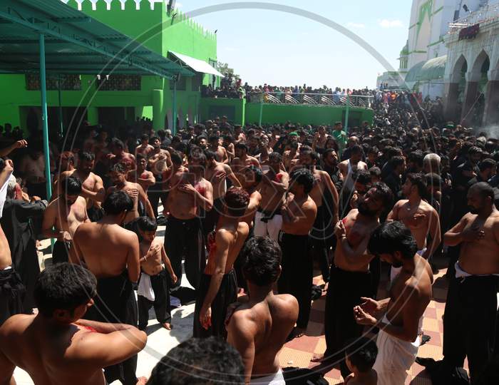 Muslim Devotees Offering Mourning's During Muharram At Ajmer Sharif Dargah,Ajmer