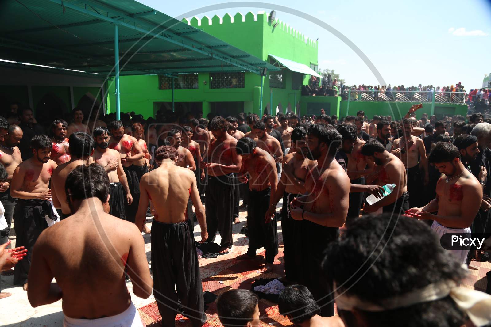 Muslim Devotees Offering Mourning's During Muharram At Ajmer Sharif Dargah,Ajmer