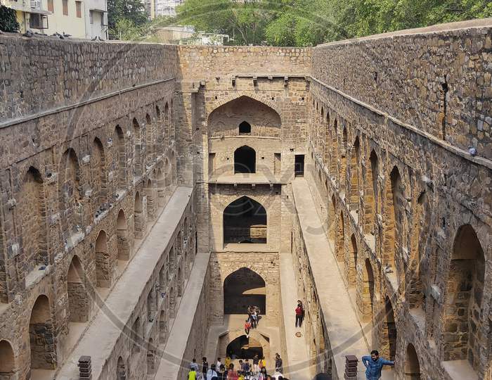 Agrasen ki Baoli (Step Well), Ancient Construction, New Delhi, India