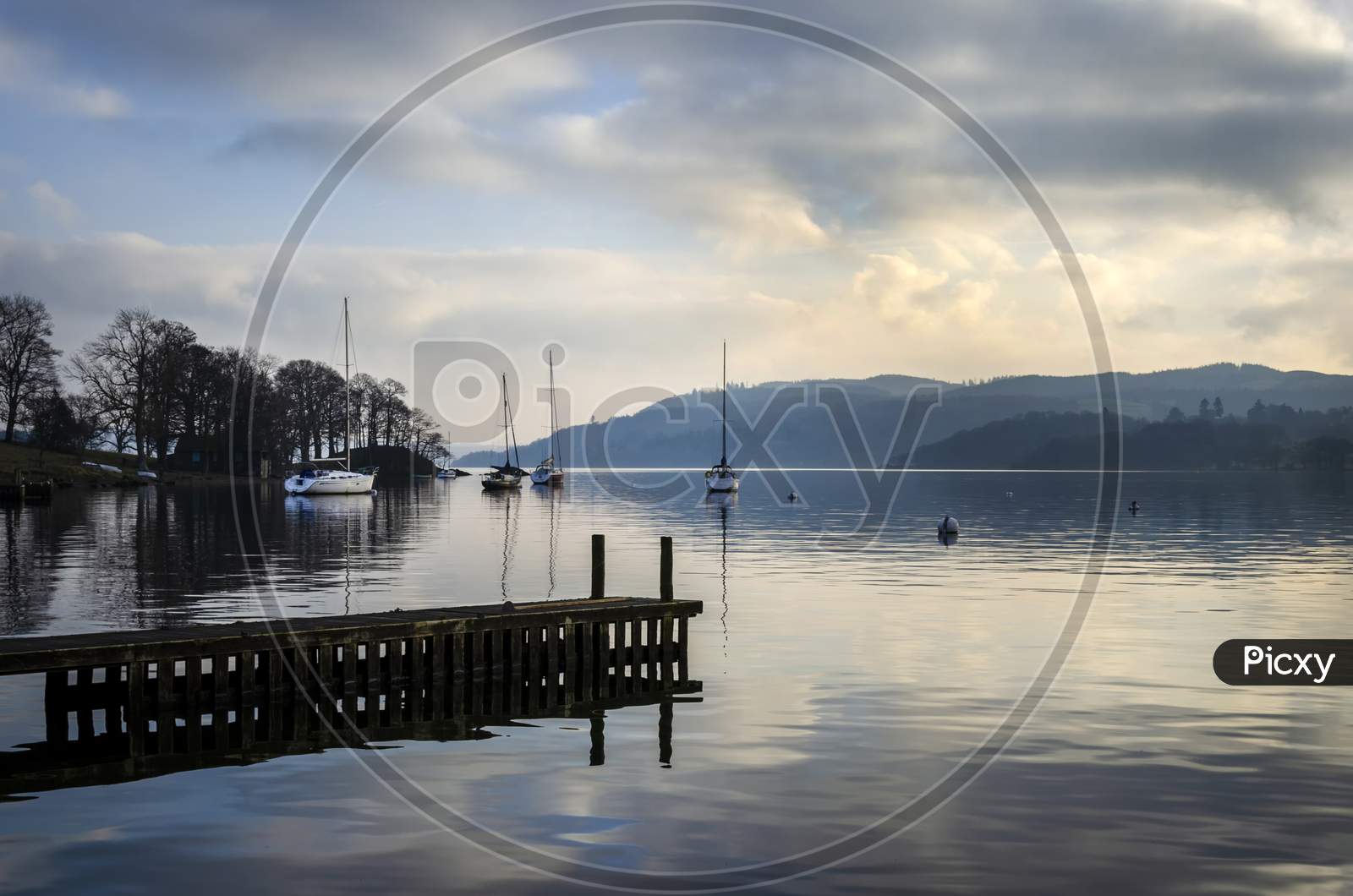 A still quiet peaceful evening at Lake Windermere