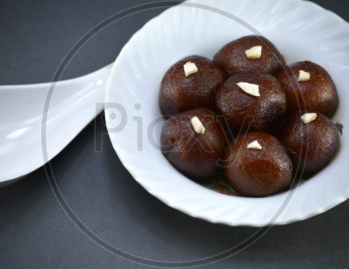 Indian Dessert or Sweet Dish Gulab Jamun