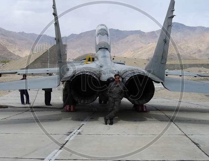 MIG-29 from Rear View
