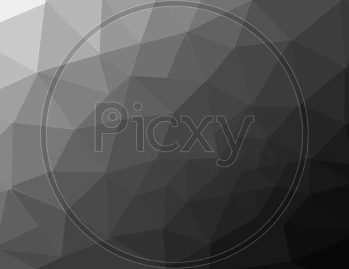 Low Polygons And Triangles Abstract Background Illustration