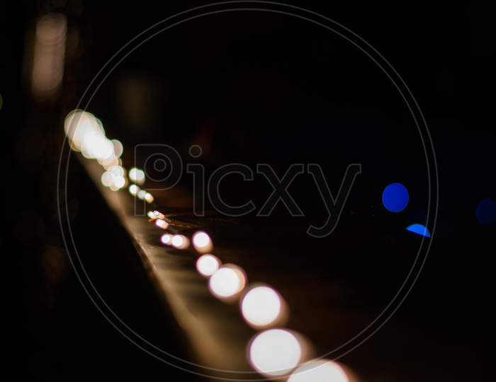 Happy Diwali - colorful decorating LED light for diwali  during diwali celebration