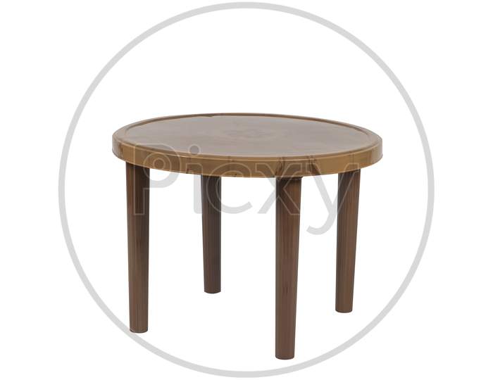 Plastic Table in White Background