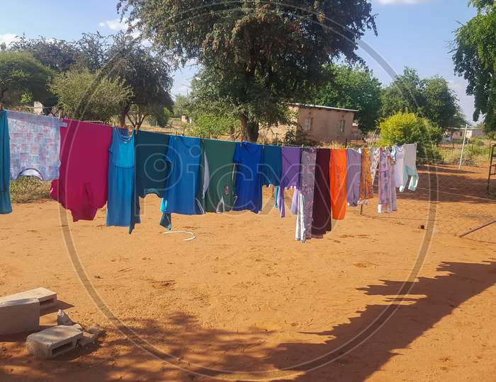 Laundry On Washing Line