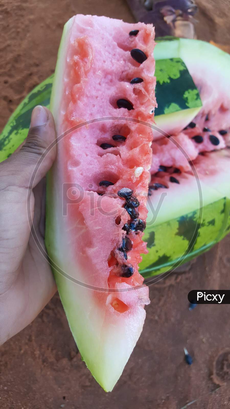 A Bright Red Watermelon Slice