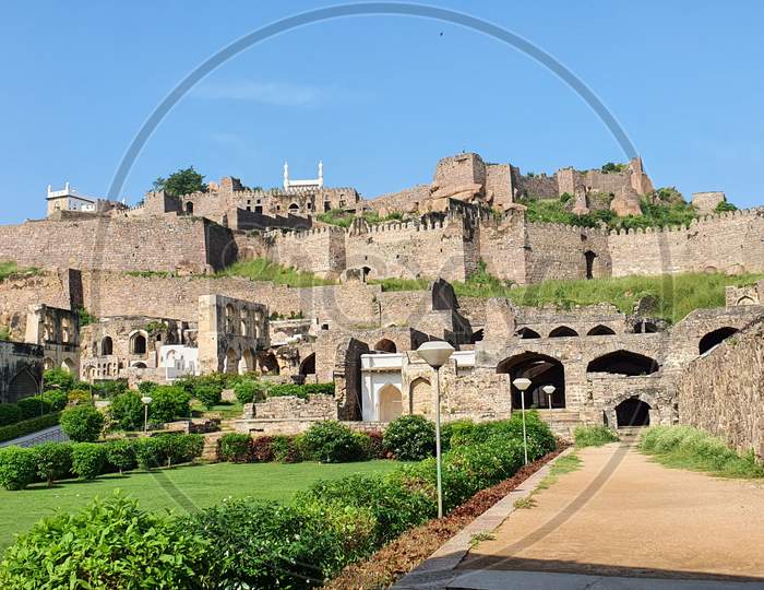 Beautiful Golconda fort in Hyderabad
