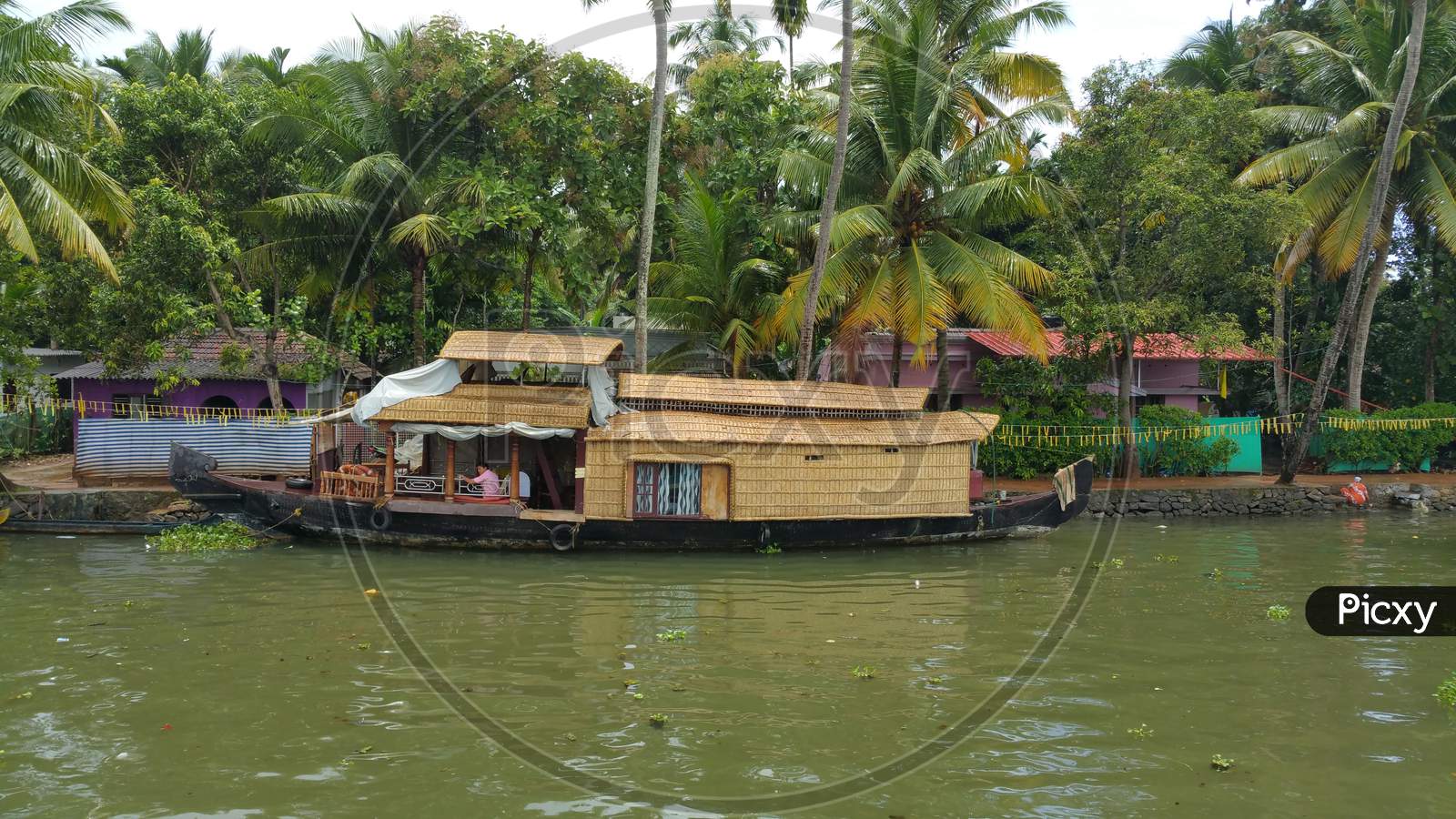 Houseboat on the backwaters of kerala