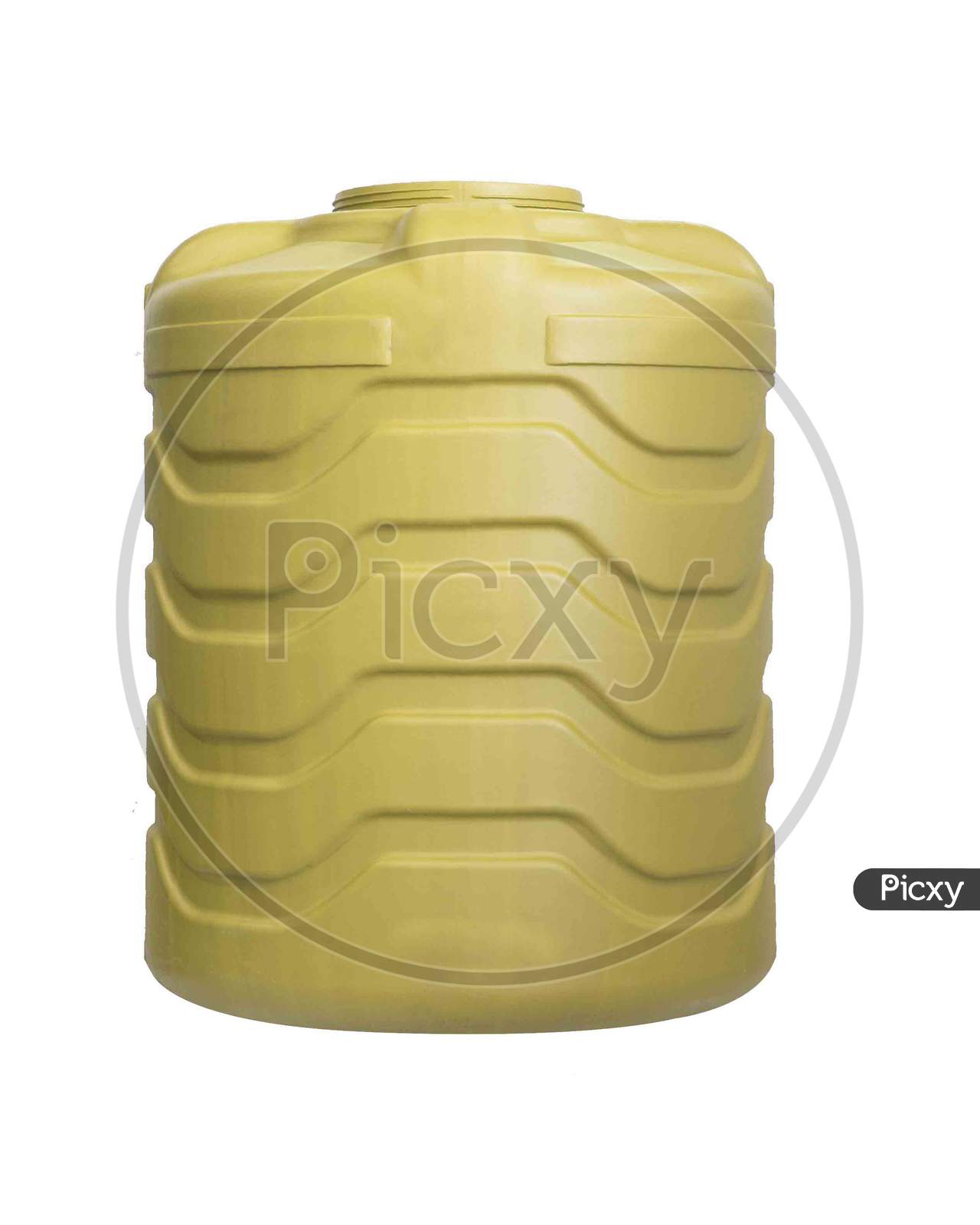 Water tank in white background
