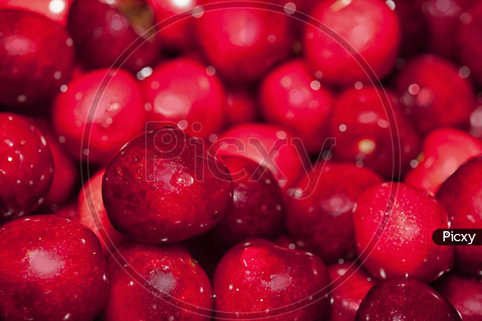 Close Up Of Cherries