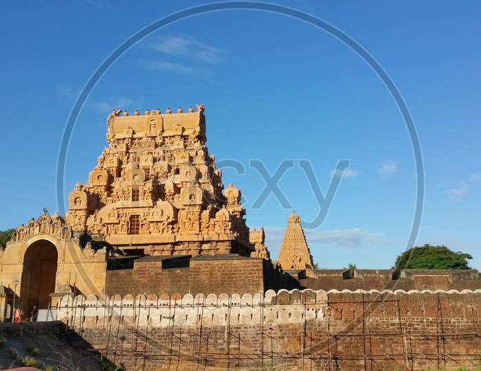 Beautiful Brihadeshwara temple in Thanjavur