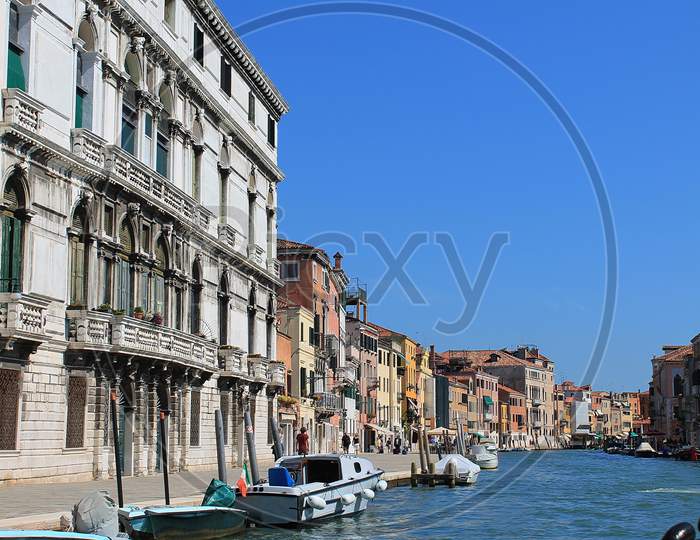 Beautiful view on and in venice city
