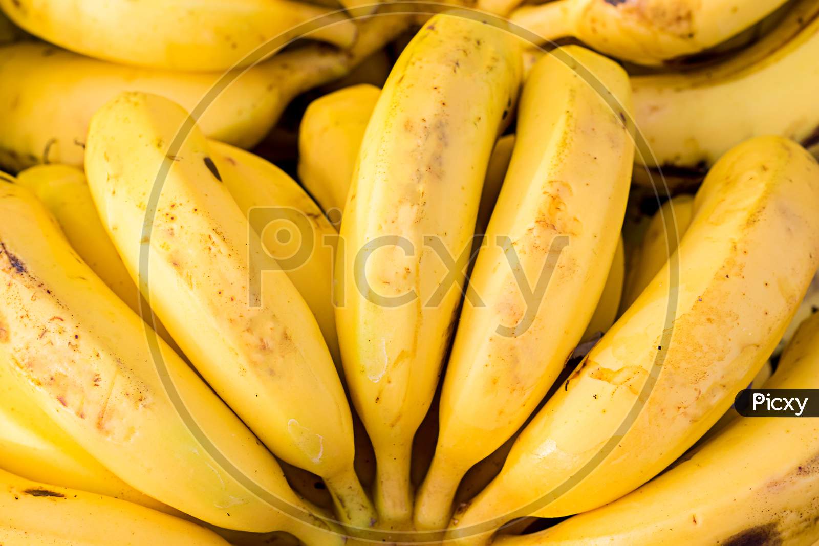 Bunch Of Rip Organic Bananas Background