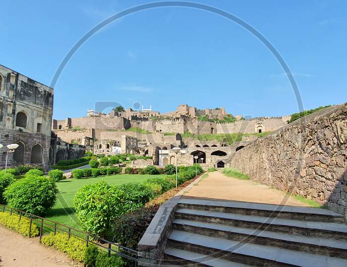 Historic Golconda fort in Hyderabad