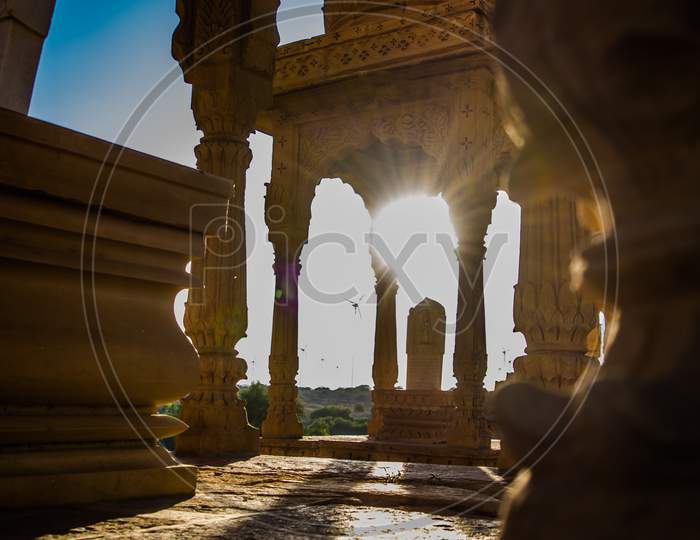 Bara bagh Jaisalmer, Rajasthan India, Sunset view