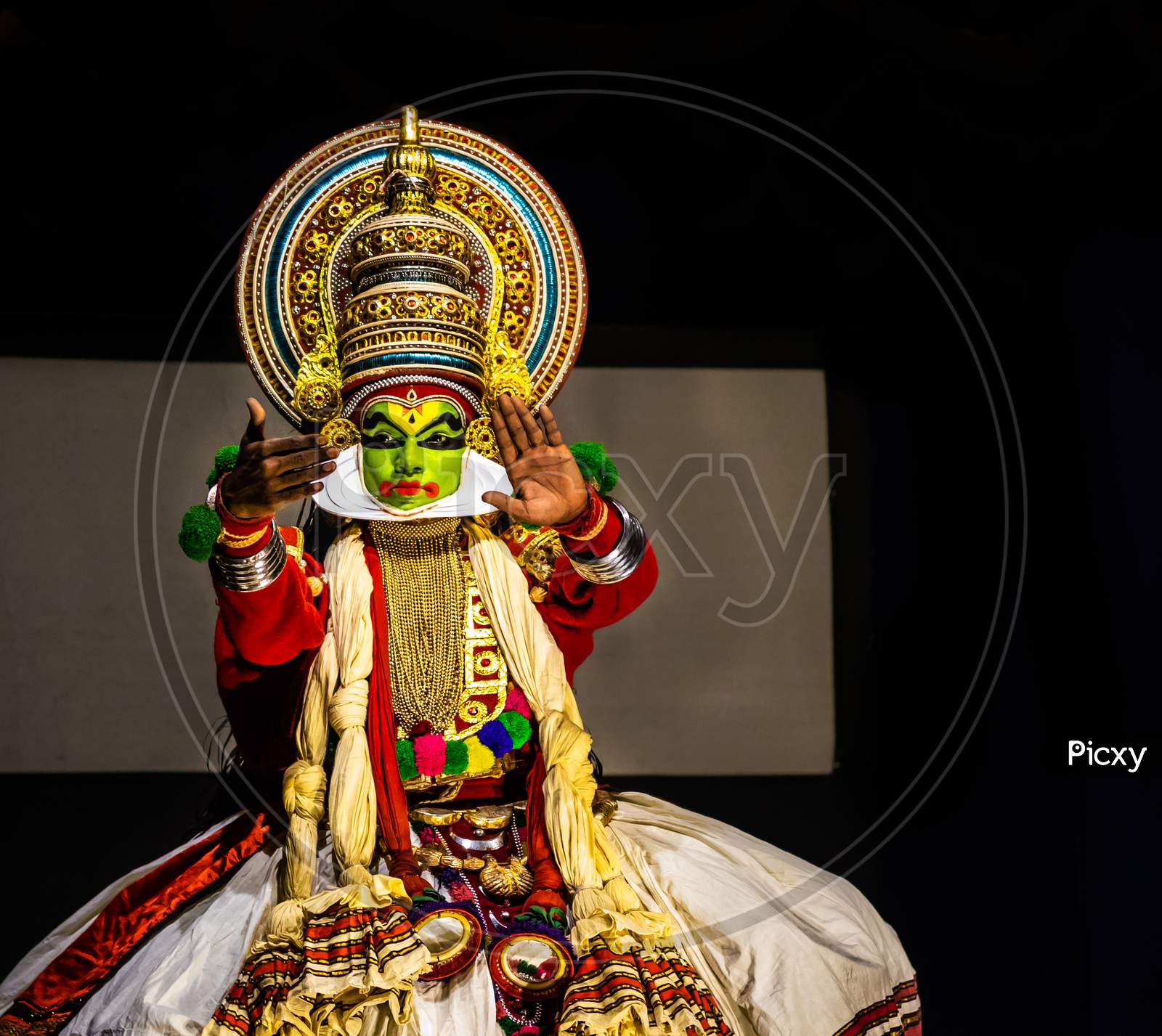 Kathakali Kerala Classical Dance Men Silent Expression