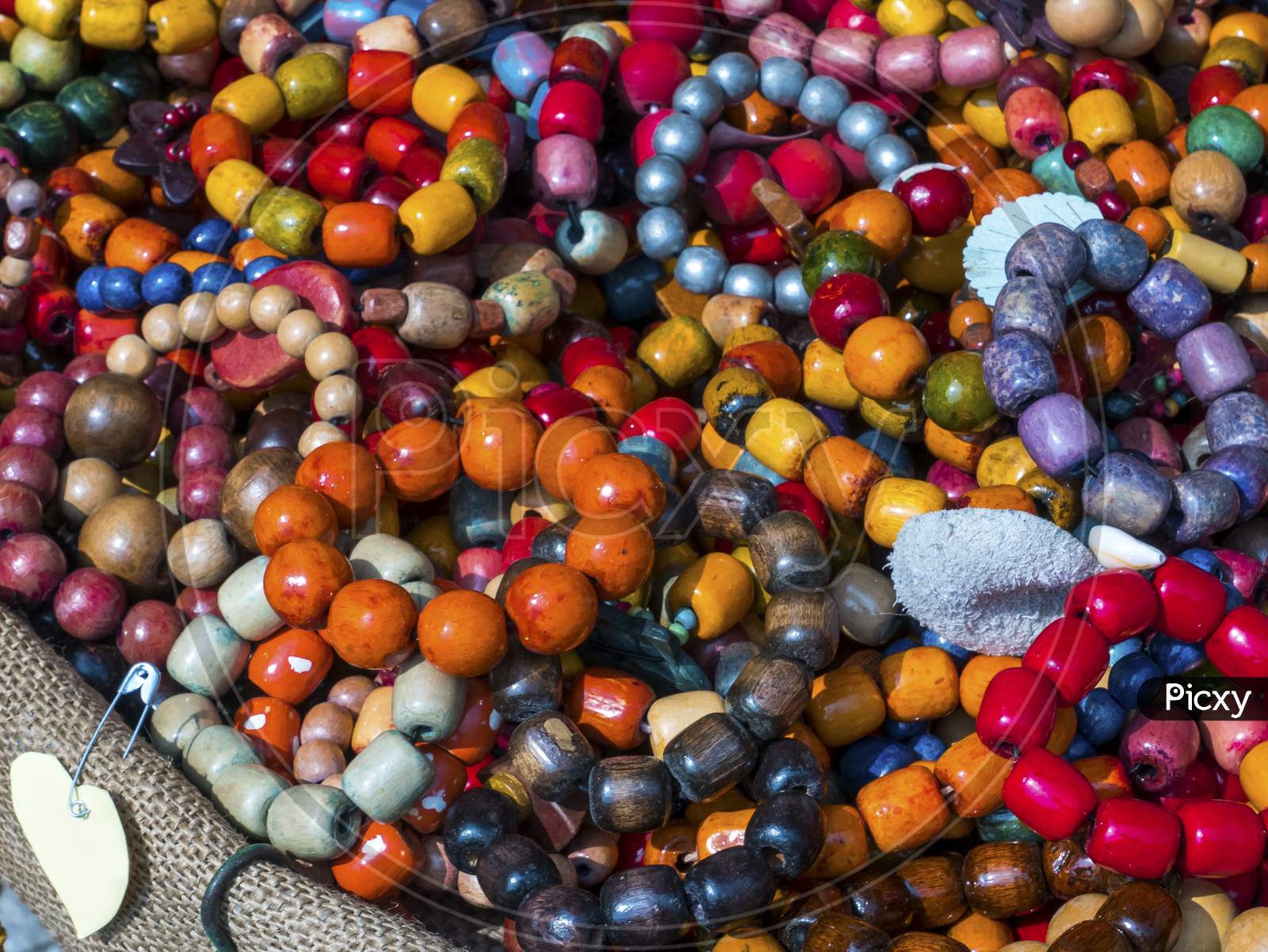 Wooden Bracelets Of Various Colors, Spancirfest 2019