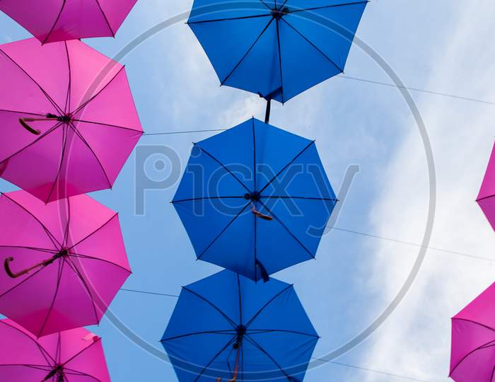 Hanging Umbrellas