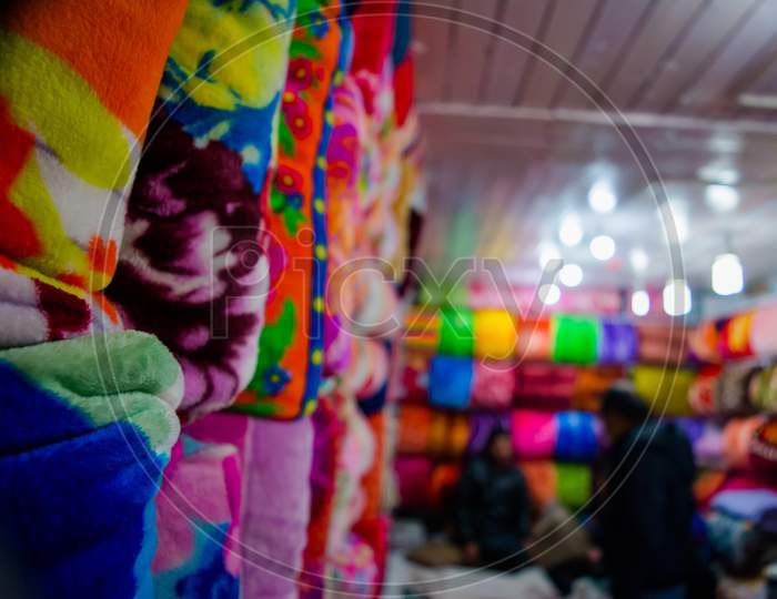 handmade colorful soft blankets made from bird bulbul fur, Patnitop Jammu