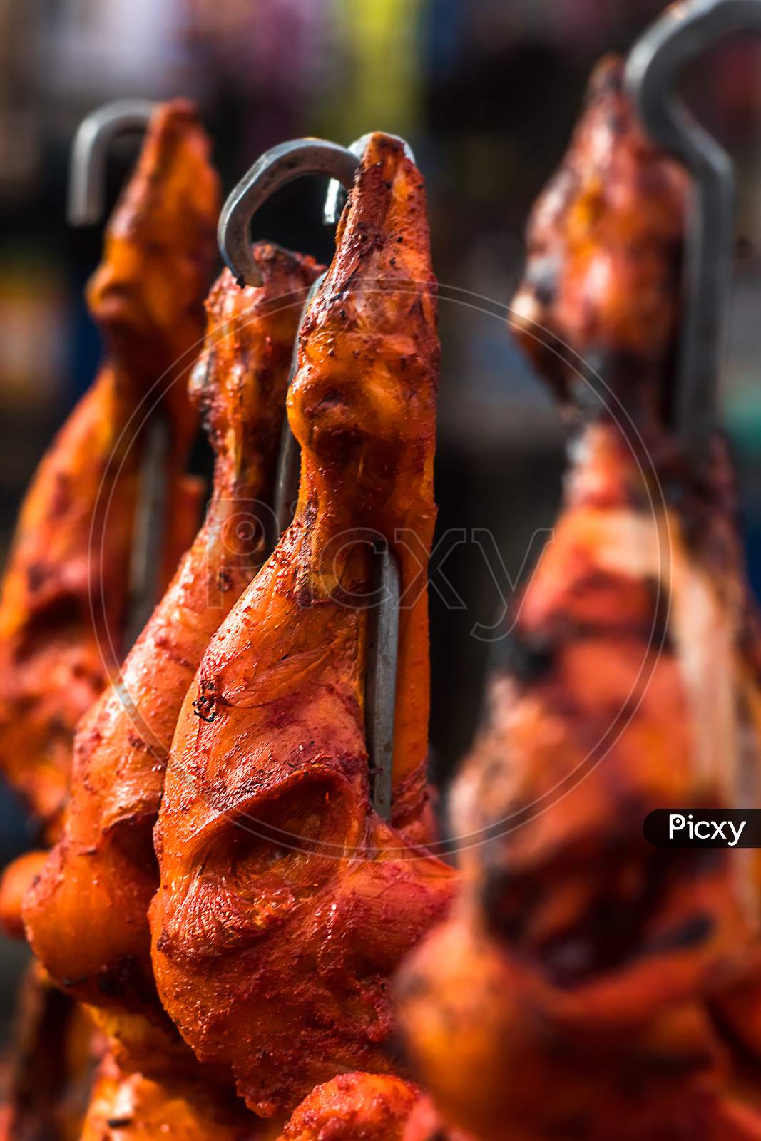 Indian Style Roasted Chicken Or Tandoori Chicken. Indian Non Vegetarian Food. - Image