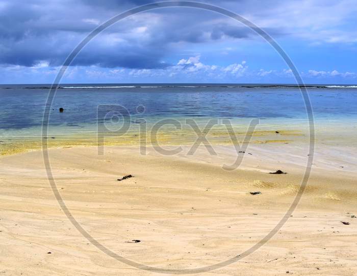 Sunny day beach view on the paradise islands Seychelles