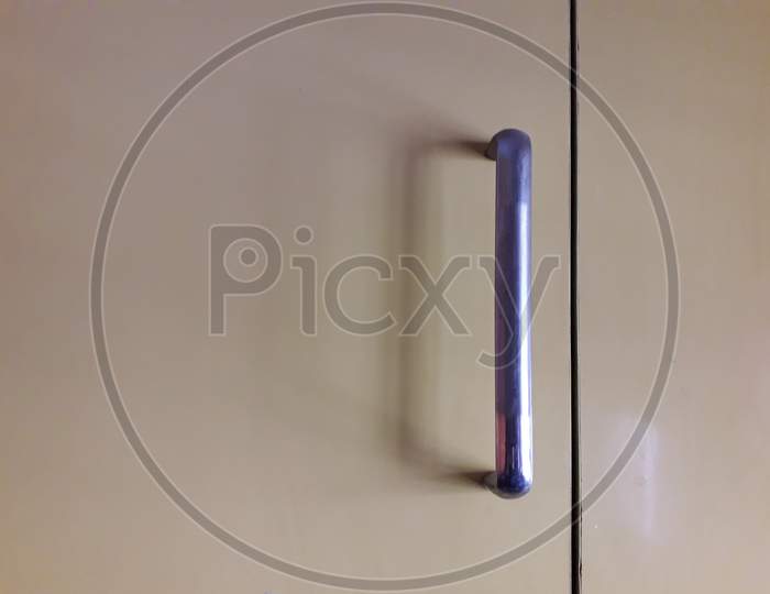 door handle of cupboard