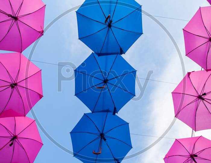 Hanging Umbrellas