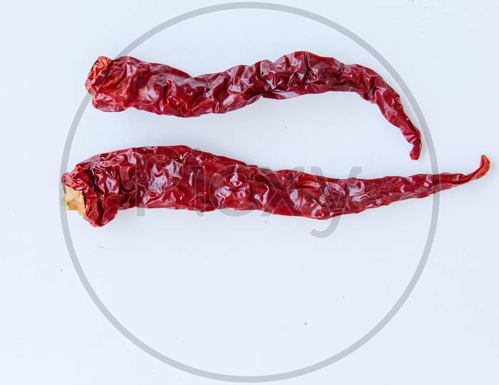 red dry hot Indian Kashmir chilli
