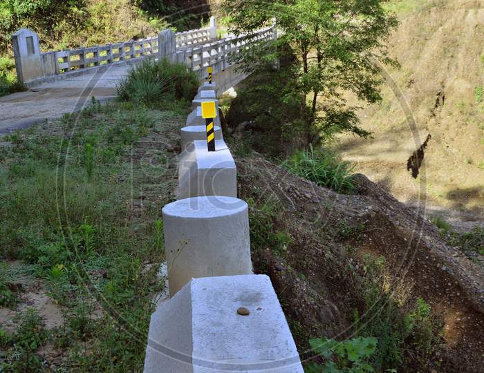 White Bridge At Forest Of Kangoo Town In Himachal Pradesh India 1